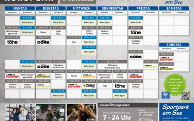 Neuer Kursplan ab 06.10.2025